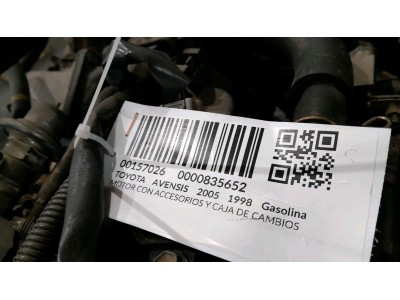 MOTOR CON ACCESORIOS Y CAJA DE CAMBIOS TOYOTA AVENSIS 2005
