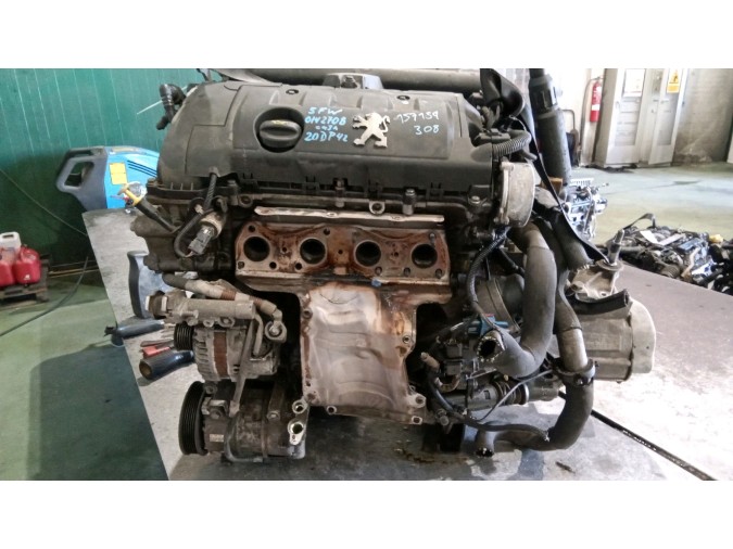 MOTOR CON ACCESORIOS Y CAJA DE CAMBIOS PEUGEOT 308 2007