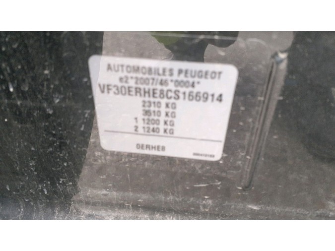 PRETENSOR CINTURÓN DELANTERO IZQUIERDO PEUGEOT 5008 2012
