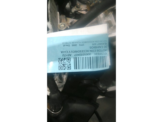 MOTOR CON ACCESORIOS Y CAJA DE CAMBIOS PEUGEOT 605 1991
