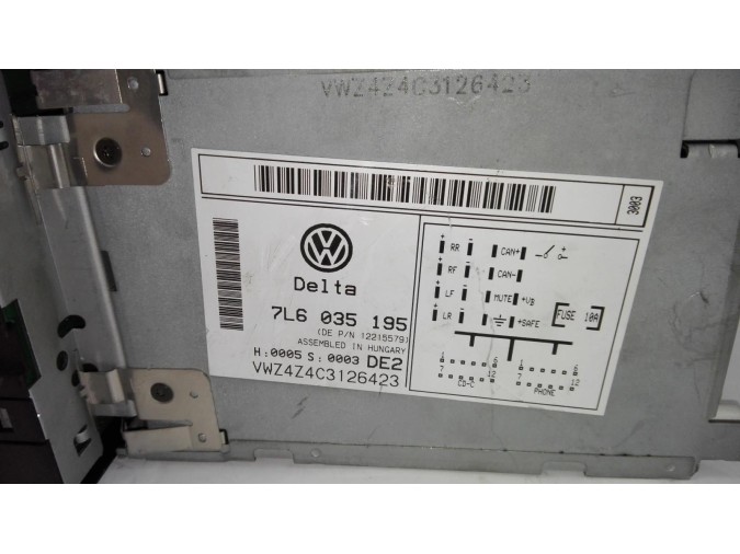 SISTEMA AUDIO RADIO CD VOLKSWAGEN TOUAREG 2005