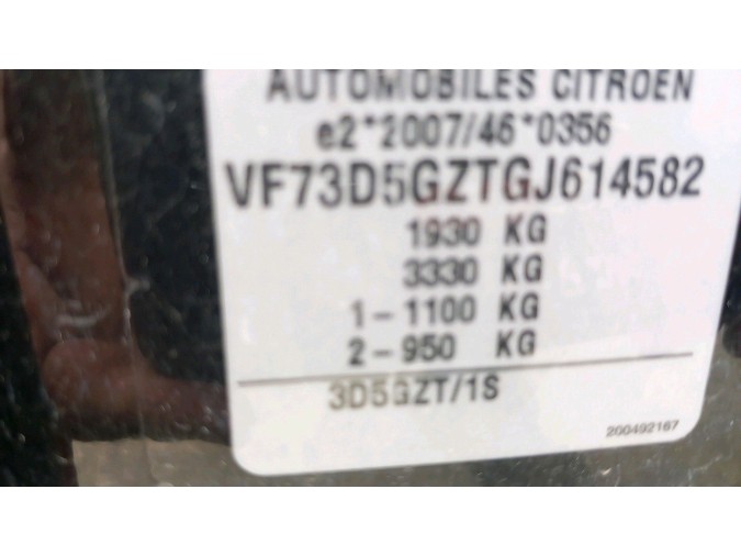 MECANICA DELANTERA SIN CUNA CITROEN C4 PICASSO 2017