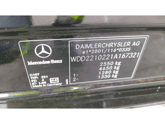 ELEVALUNAS TRASERO DERECHO MERCEDES S 320 CDI 2007