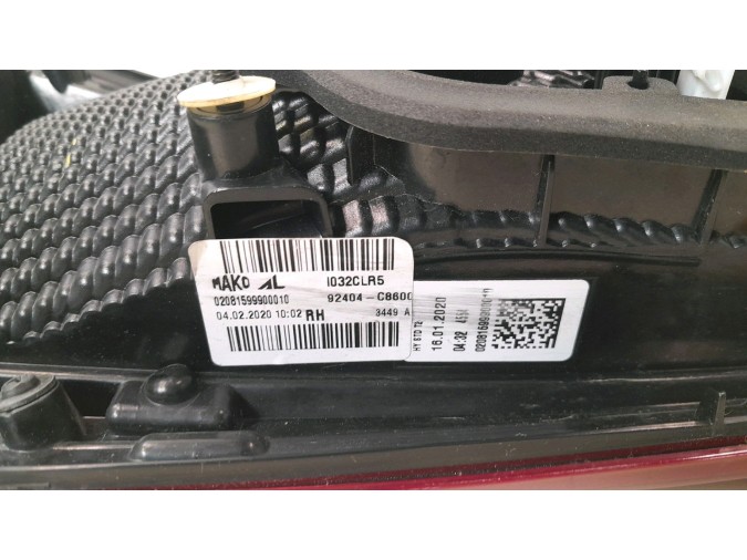 PILOTO TRASERO DERECHO INTERIOR HYUNDAI I20 2020