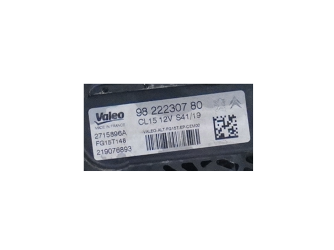 ALTERNADOR PEUGEOT 308 GTI 2020