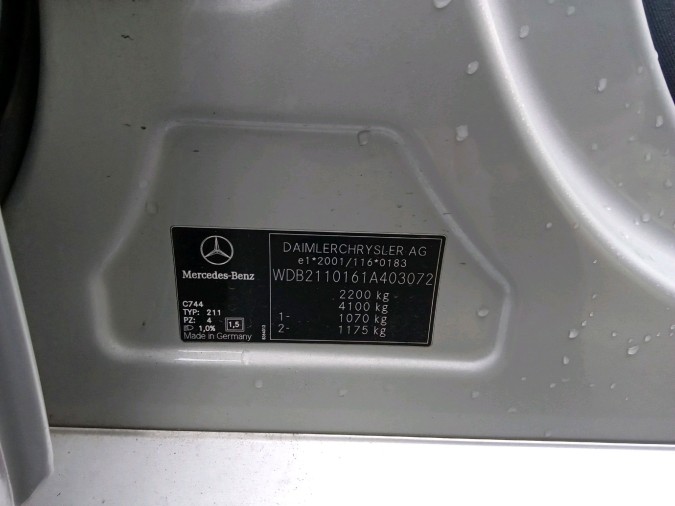 Intercooler MERCEDES E 270 CDI 2003