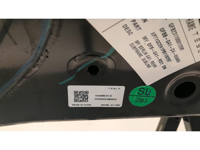 SUBCHASIS TRASERO TESLA MODEL Y 2023