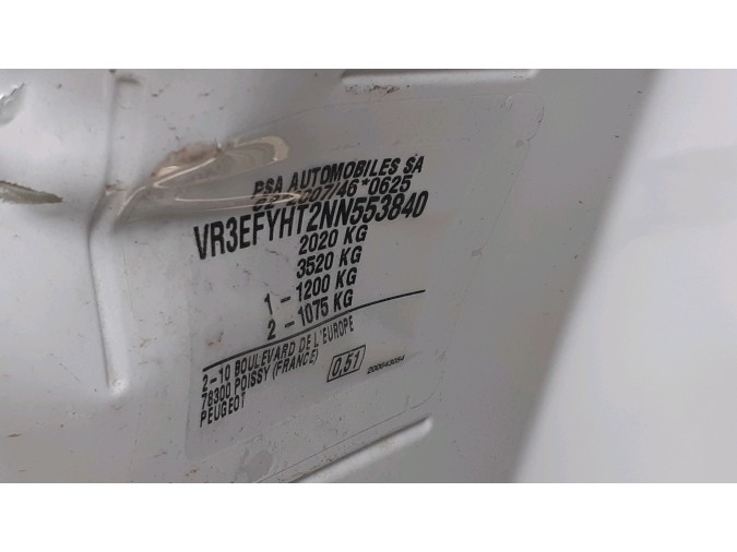 Pinza freno trasera derecha PEUGEOT PARTNER 2022