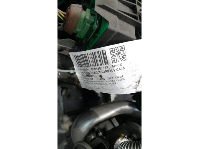 MOTOR CON ACCESORIOS Y CAJA DE CAMBIOS PEUGEOT 106 2001