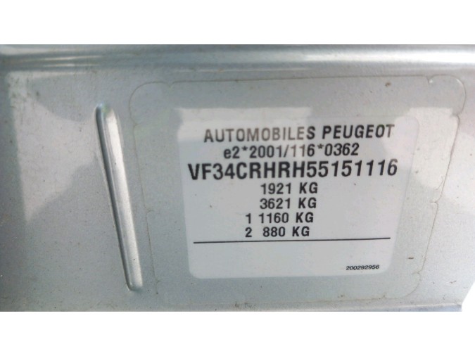 INTERRUPTOR LEVALUNAS TRASERO DERECHO PEUGEOT 308 2001