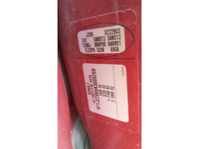 ESTRUC.COJIN DL.D. RENAULT MÉGANE SCÉNIC 2010