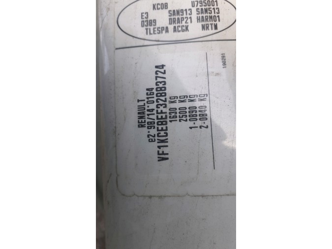PRETENSOR CINTURÓN DELANTERO DERECHO RENAULT KANGOO 2004