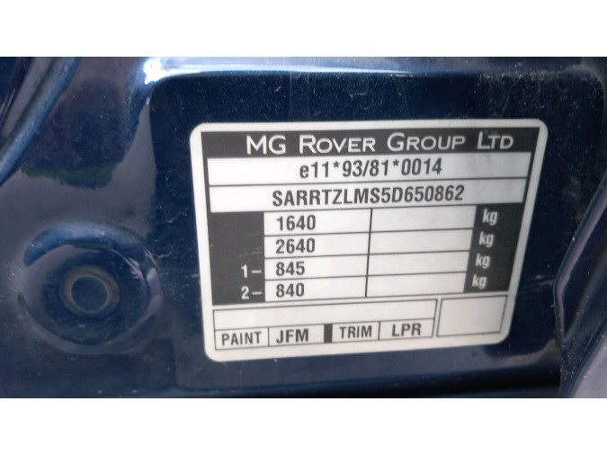 MECANICA TRASERA	 ROVER 45 I SALOON 2005