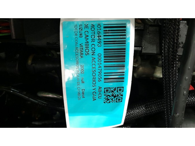 MOTOR CON ACCESORIOS Y CAJA DE CAMBIOS SUZUKI VITARA 2002