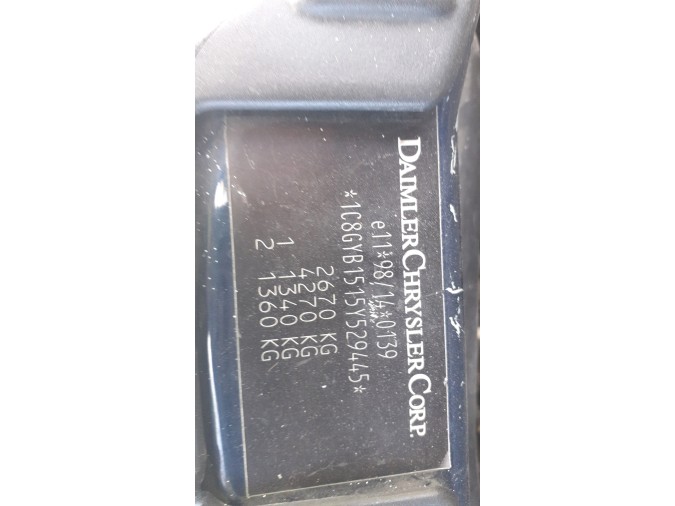 MECANICA TRASERA CHRYSLER GRAND VOYAGER V 2004