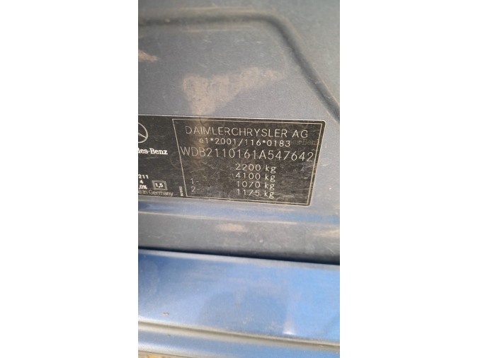 Intercooler MERCEDES E 270 CDI 2004