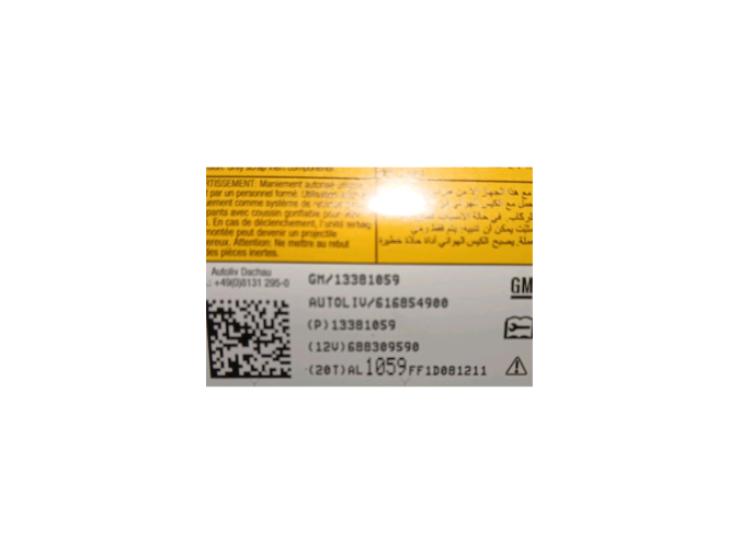 AIRBAG DELANTERO DERECHO CHEVROLET CRUZE