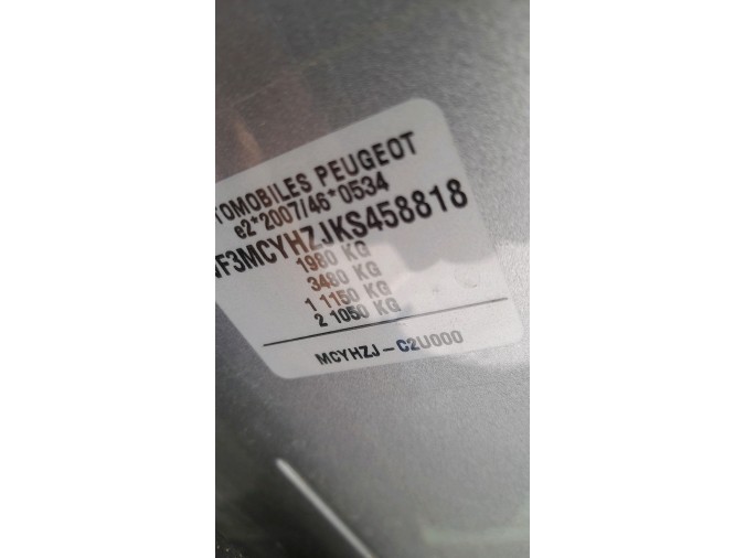 CINTURON SEG.TR.CEN. PEUGEOT 3008