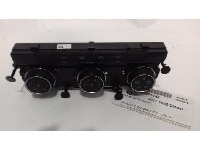 MANDO CALEFACCIÓN VOLKSWAGEN GOLF 2017