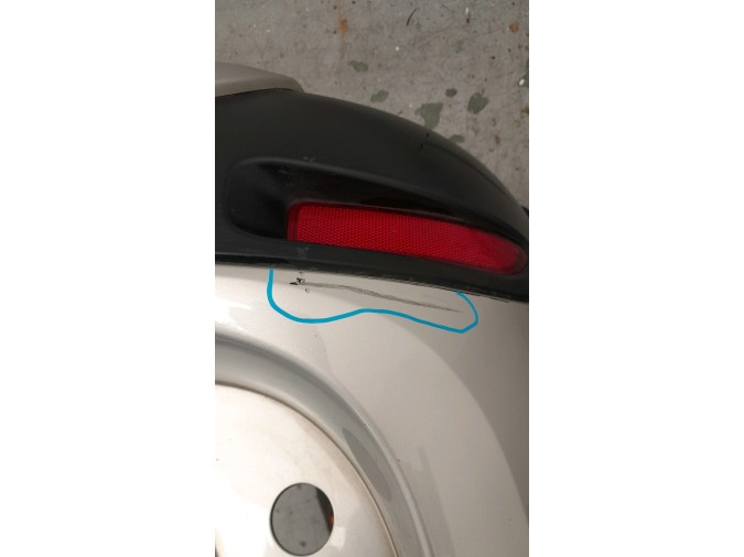 PARAGOLPES TRASERO DACIA LODGY PLATEADO 2018
