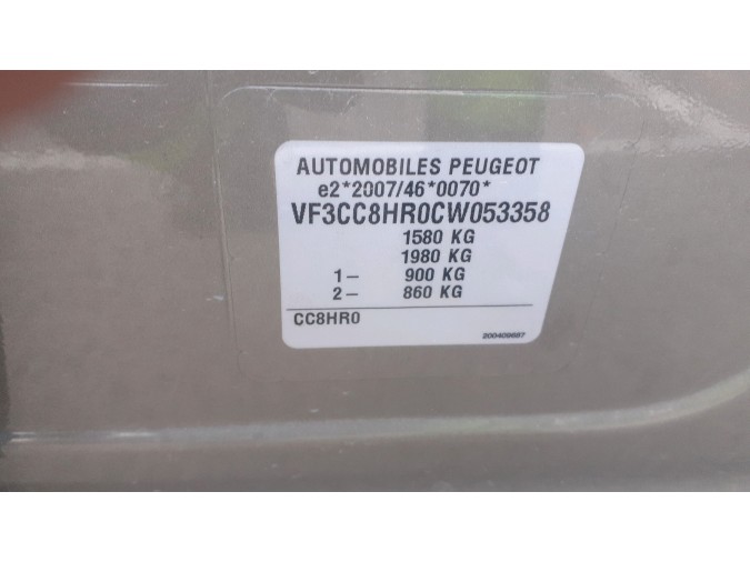 ELEVALUNAS DELANTERO DERECHO PEUGEOT 208 2012