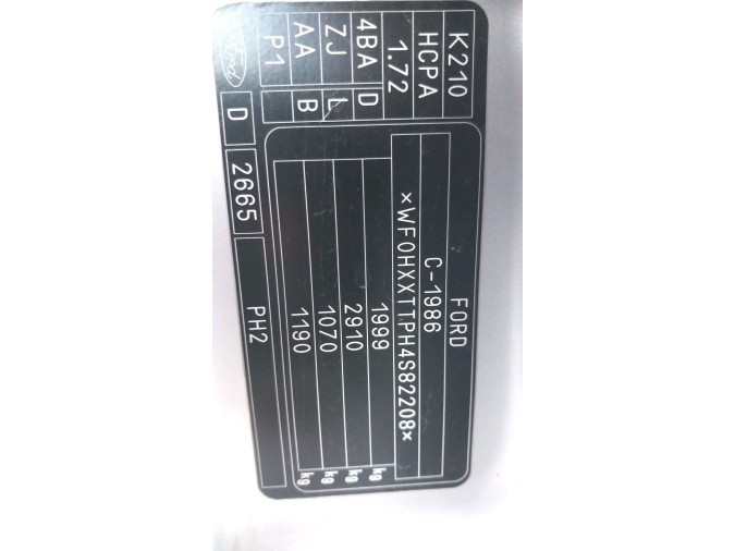 CERRADURA PUERTA TRASERA DERECHA FORD TRANSIT CONNECT 2005