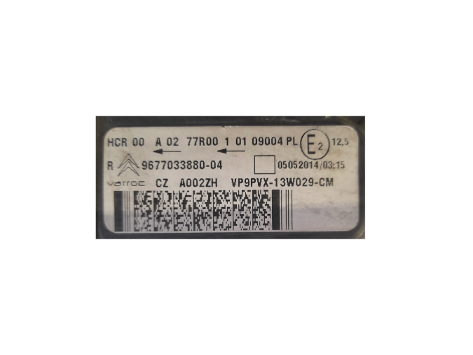 FARO DELANTERO DERECHO CITROEN C3 2014