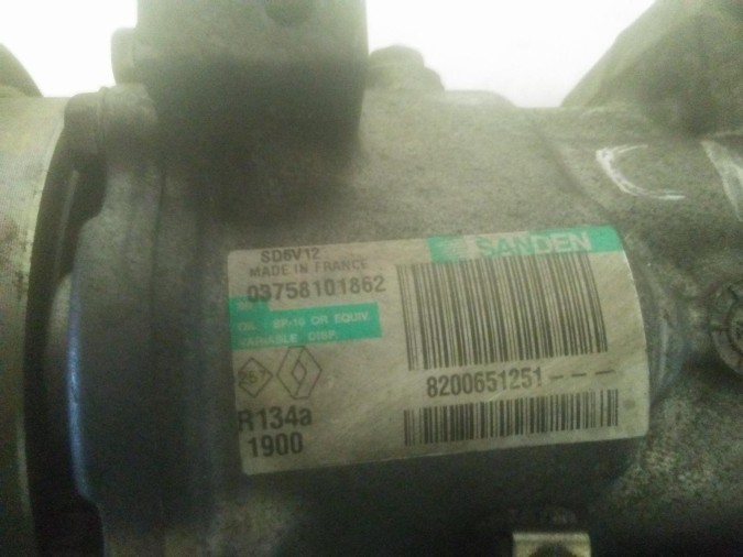 COMPRESOR AIRE ACONDICIONADO RENAULT CLIO 2008
