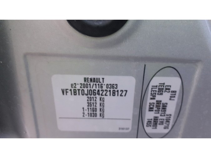 PRETENSOR CINTURÓN DELANTERO DERECHO RENAULT LAGUNA 2009