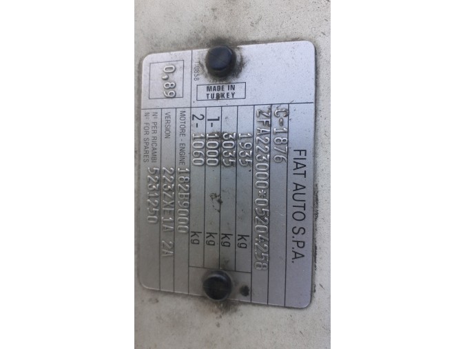 CERRADURA PUERTA TRASERA IZQUIERDA FIAT DOBLÒ 2003