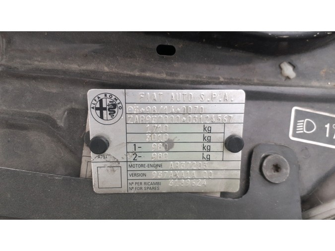 CERRADURA CAPO ALFA ROMEO 147 2002
