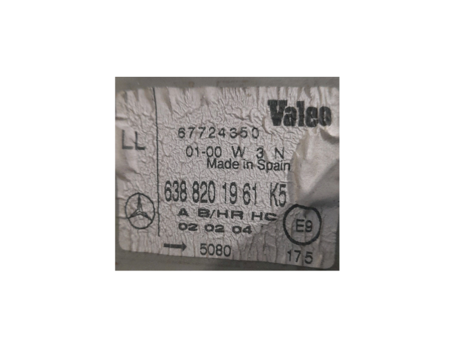 FARO DELANTERO IZQUIERDO MERCEDES V 220 2000