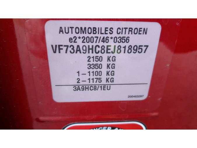 INTERCOOLER CITROEN GRAND C4 PICASSO 2014