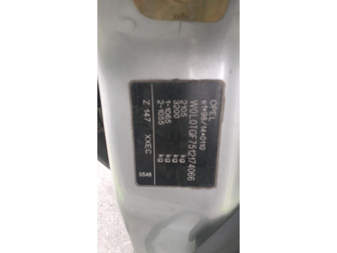MANDO ELEVALUNAS DELANTERO DERECHO OPEL ZAFIRA 2001