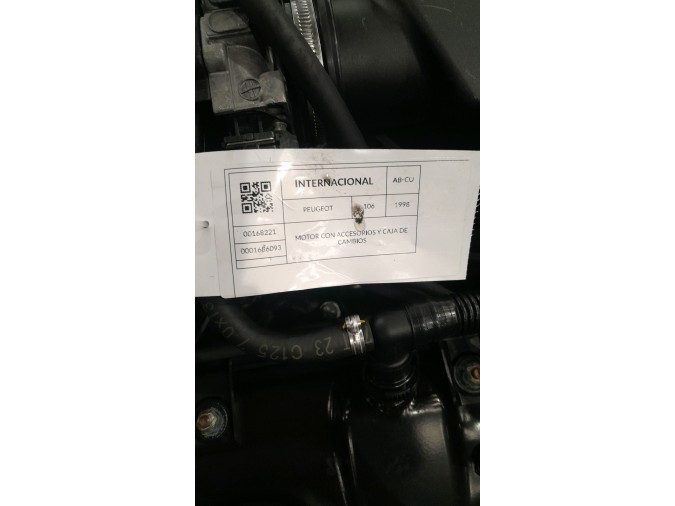 MOTOR CON ACCESORIOS Y CAJA DE CAMBIOS PEUGEOT 106 1998