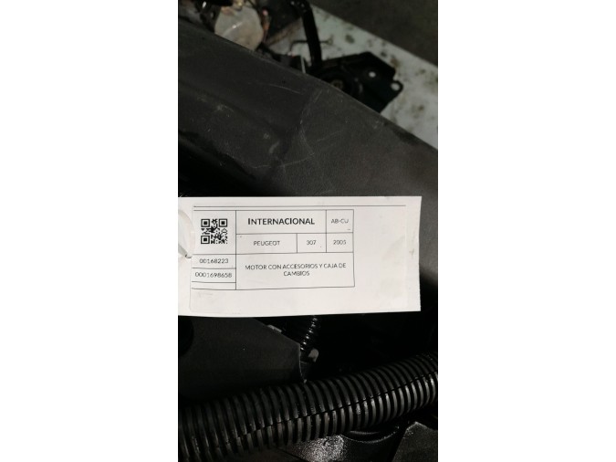 MOTOR CON ACCESORIOS Y CAJA DE CAMBIOS PEUGEOT 307 2005