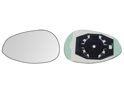 CRISTAL+BASE RETROVISOR IZQUIERDO Fiat 500 (07-11). 31304311
