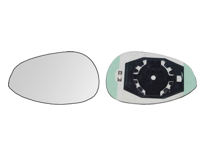 CRISTAL+BASE RETROVISOR DERECHO Fiat 500 (07-11). 31304322