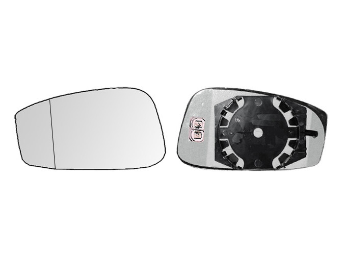 CRISTAL+BASE RETROVISOR IZQUIERDO Fiat Idea (03-08). 31307241