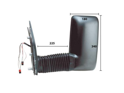 RETROVISOR ESPEJO COMPLETO DERECHO Iveco Daily (00-06). 27135702