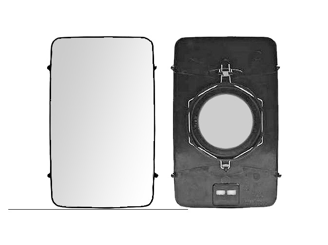 CRISTAL+BASE RETROVISOR Iveco Daily (00-06). 35421119