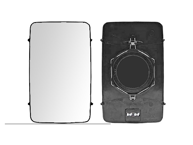 CRISTAL+BASE RETROVISOR Iveco Daily (00-06). 35421129