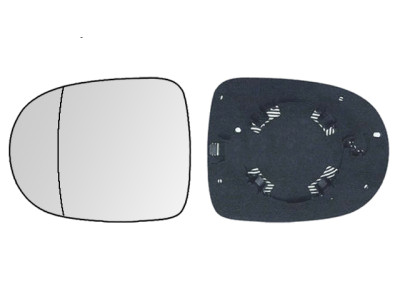 CRISTAL+BASE RETROVISOR IZQUIERDO Renault Clio VI (09-12). 31800531