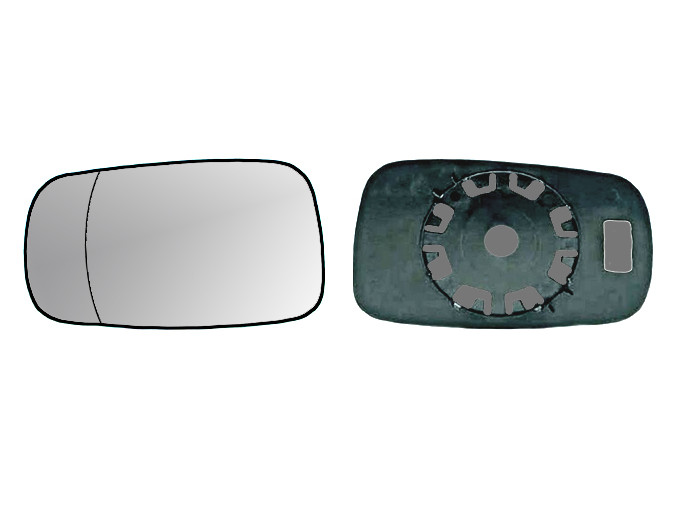 CRISTAL+BASE RETROVISOR DERECHO Renault Laguna II (01-07). 31804712