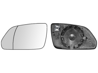 CRISTAL+BASE RETROVISOR IZQUIERDO Skoda Octavia (04-09). 31914241