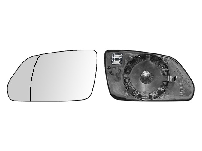 CRISTAL+BASE RETROVISOR IZQUIERDO Skoda Octavia (04-09). 31914241