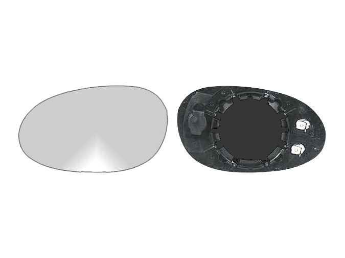 CRISTAL+BASE RETROVISOR IZQUIERDO Smart ForTwo (04-07). 31300801