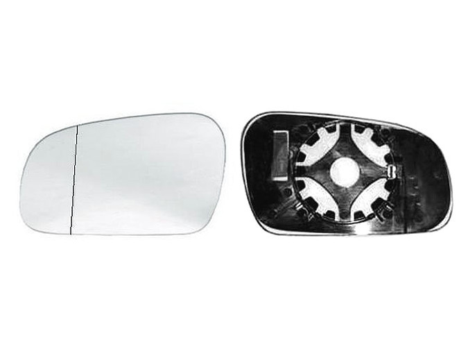 CRISTAL+BASE RETROVISOR IZQUIERDO VW Fox (05-10). 31344201