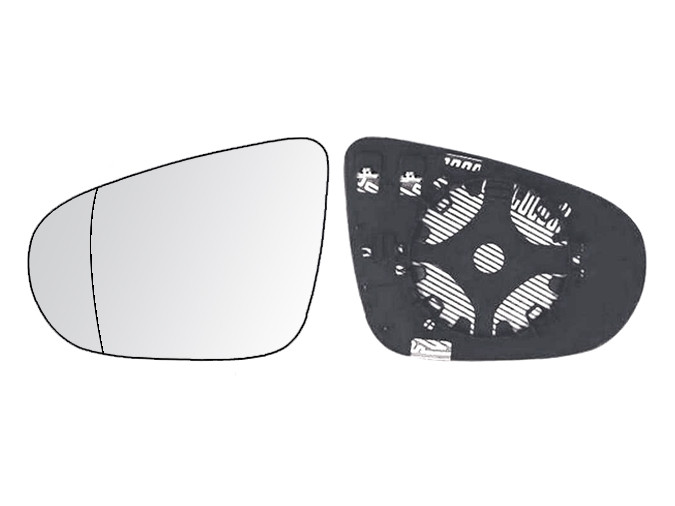 CRISTAL+BASE RETROVISOR IZQUIERDO VW Golf VI (08-12). 31910941