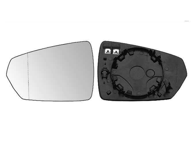 CRISTAL+BASE RETROVISOR DERECHO VW Polo (17-). 31340412